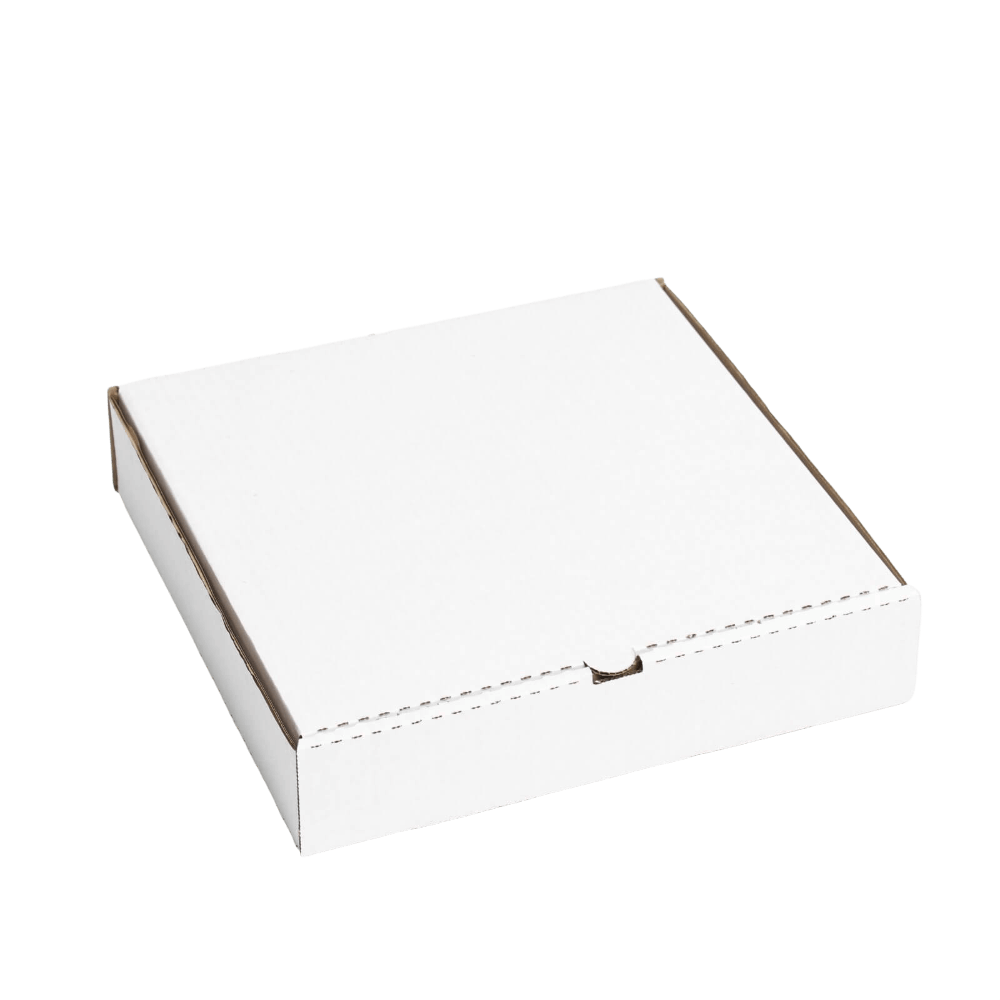 Коробка д/пиццы 300х300х60 мм белый картон