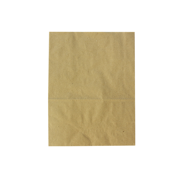 Бумажный крафт пакет коричневый (220+120)х290 мм на вынос