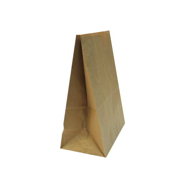 Бумажный крафт пакет коричневый (220+120)х290 мм без ручек 