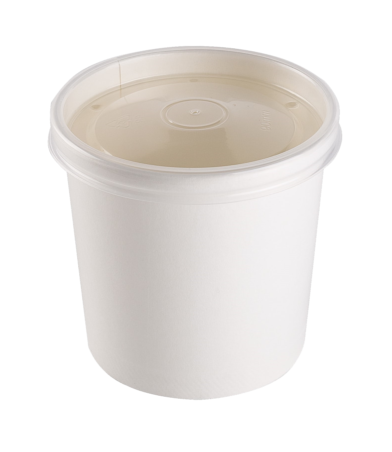 Упаковка для супа с пластиковой крышкой 'DoEco' ECO SOUP 26W ECONOM 760 мл