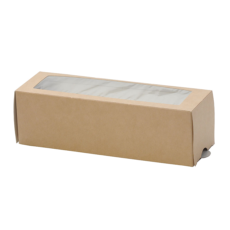 Коробка 'DoEco' МВ 12 с окном для Макарони 180х110х55 мм