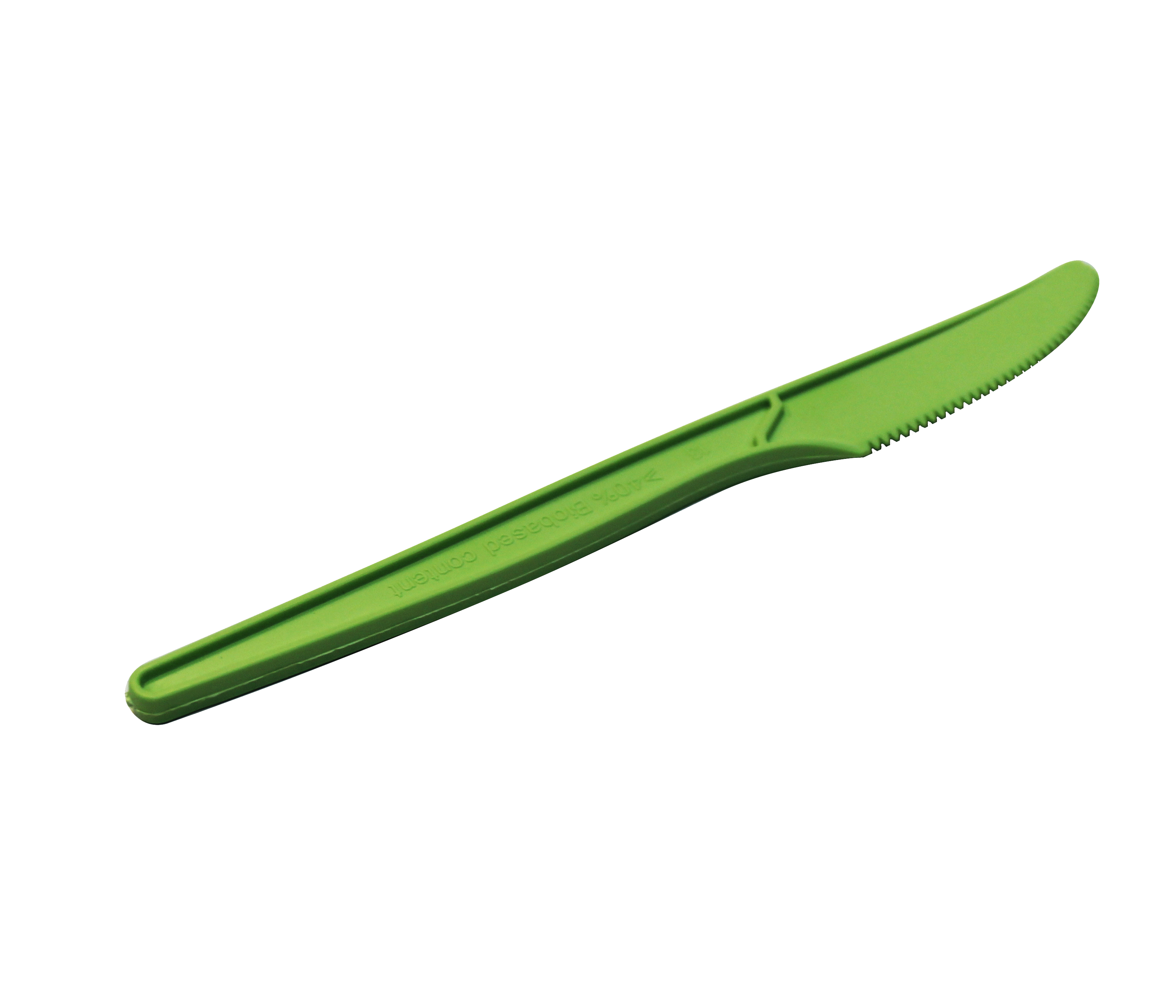 Нож из кукурузного крахмала зеленый 165 мм 6 шт/уп