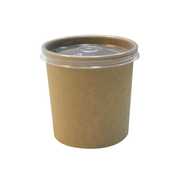 Упаковка для супа с крышкой 'DoEco' ECO SOUP 12С ECONOM 340 мл