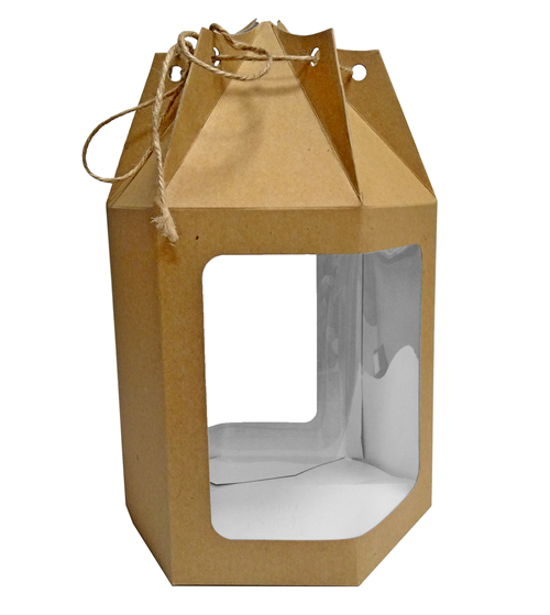 Упаковка-картонный мешок с окнами 180х155х180 мм
