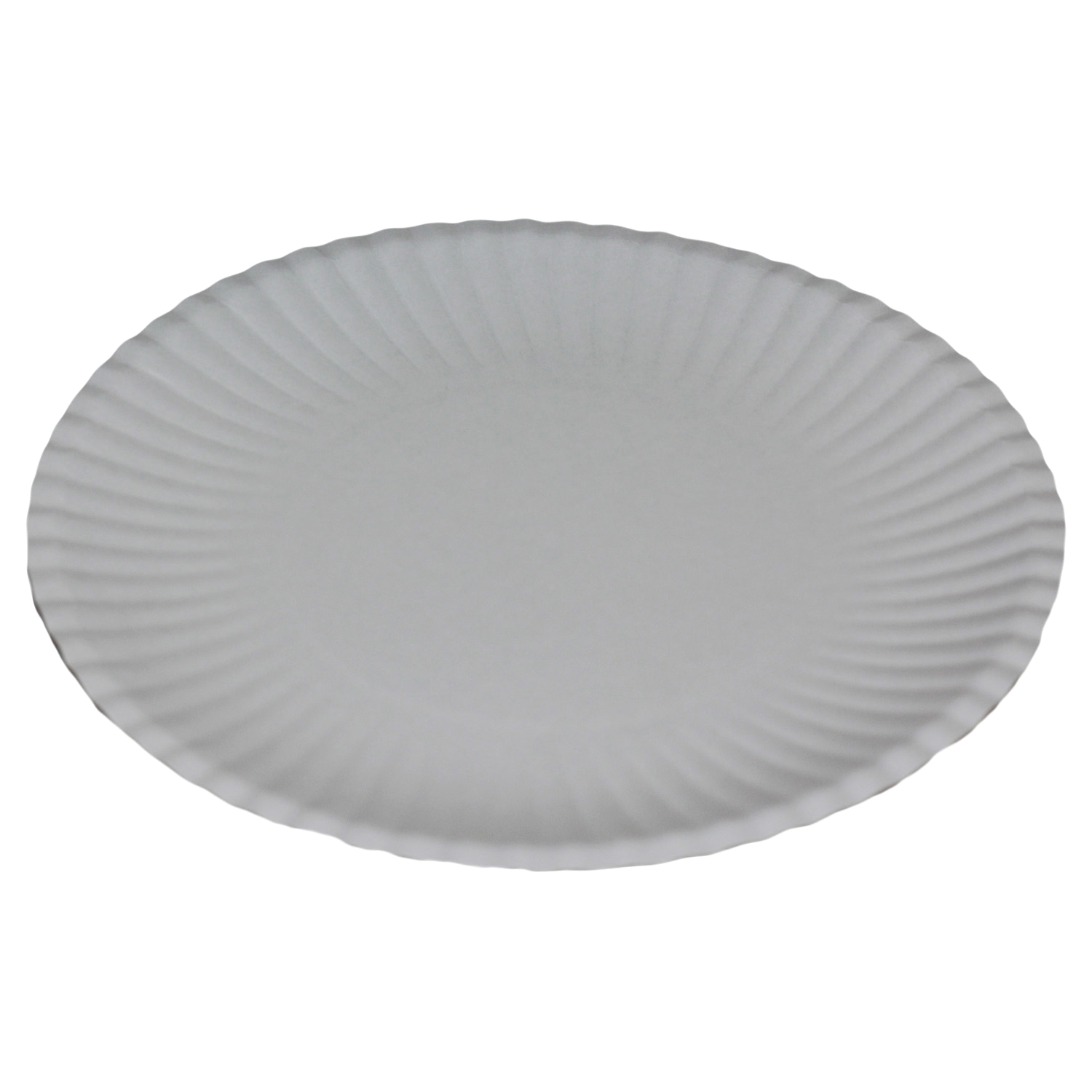 Тарелка круглая из мелованного картона 240 мм