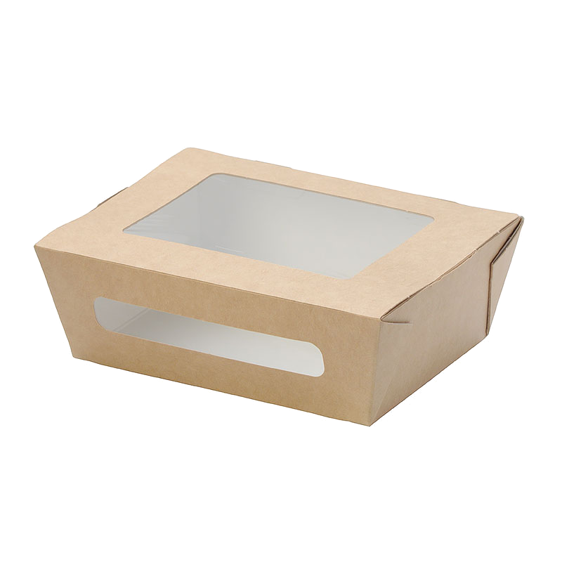 Коробка-салатник 'DoEco' ECO SALAD 600 с окном 150х115х50 мм