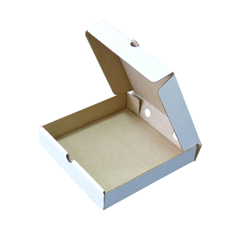 Коробка д/пиццы 300х300х60 мм белый картон