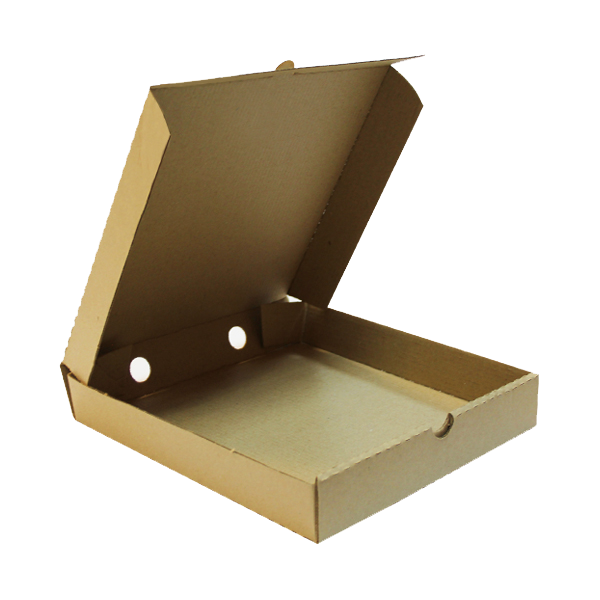 Коробка д/пиццы 250х250х40 мм бурый картон