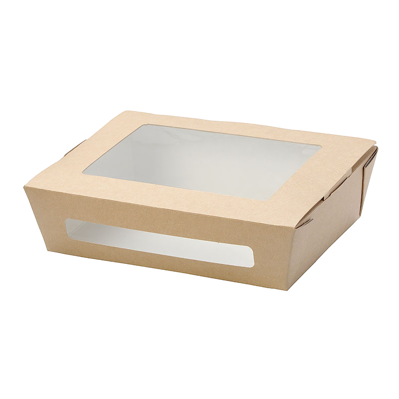 Коробка-салатник 'DoEco' ECO SALAD 1000 с окном 190х150х50 мм