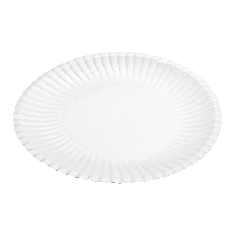 Тарелка круглая из ламинированного картона 240 мм